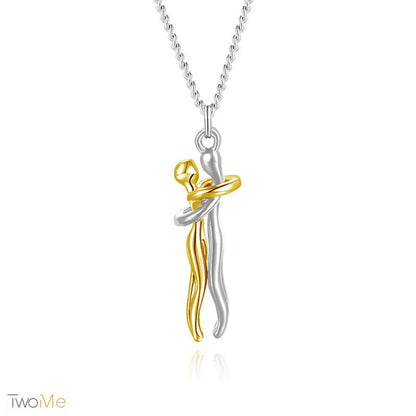 TwoMe Umarmung Halskette S925 Sterling-Silber - Gold / S / S925 Sterlin Silber - Jewelry & Accessories - Necklaces &