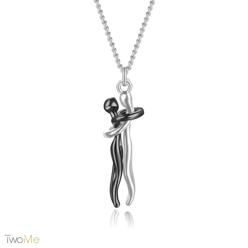 TwoMe Umarmung Halskette S925 Sterling-Silber - Schwarz / S / S925 Sterlin Silber - Jewelry & Accessories - Necklaces &