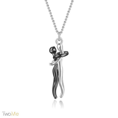 TwoMe Umarmung Halskette S925 Sterling-Silber - Schwarz / S / S925 Sterlin Silber - Jewelry & Accessories - Necklaces &