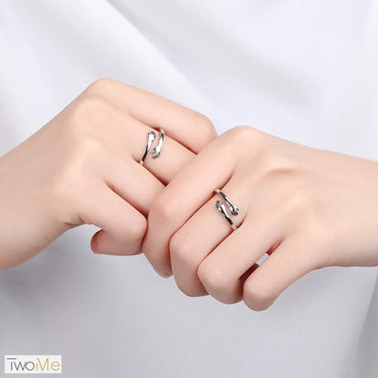 TwoMe Umarmung Ring S925 Sterling Silber - Jewelry & Accessories - Rings